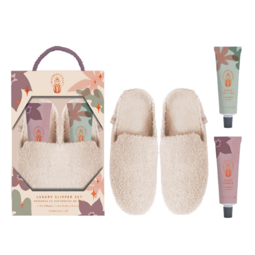 Wanderflower Luxury Slipper Gift Set for Her