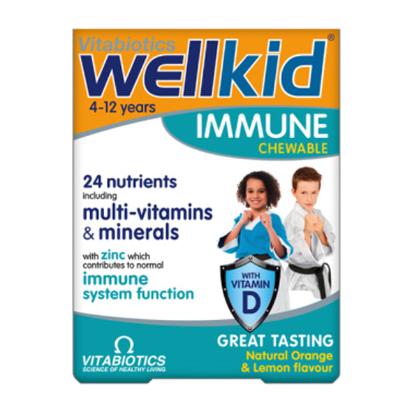 Vitabiotics Wellkid Immune Chewable Multi-vitamin & Minerals Supplements