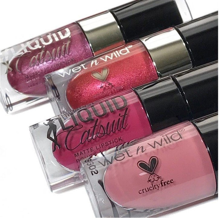 Wet n Wild Life’s No Pink-Nic and Acai So Serious mini liquid lipsticks grouped.