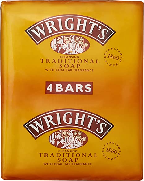 Ballybrack Medical Hall Wrights coal tar cleansing soap bars packaging