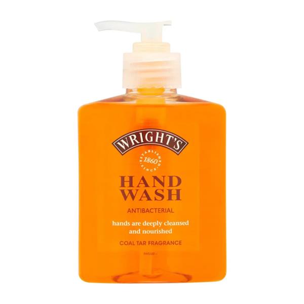 Wright’s Coal Tar scented antibacterial hand wash in 250ml pump bottle dispenser