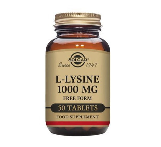 Solgar 1000 mg L-Lysine - 50 Tablets