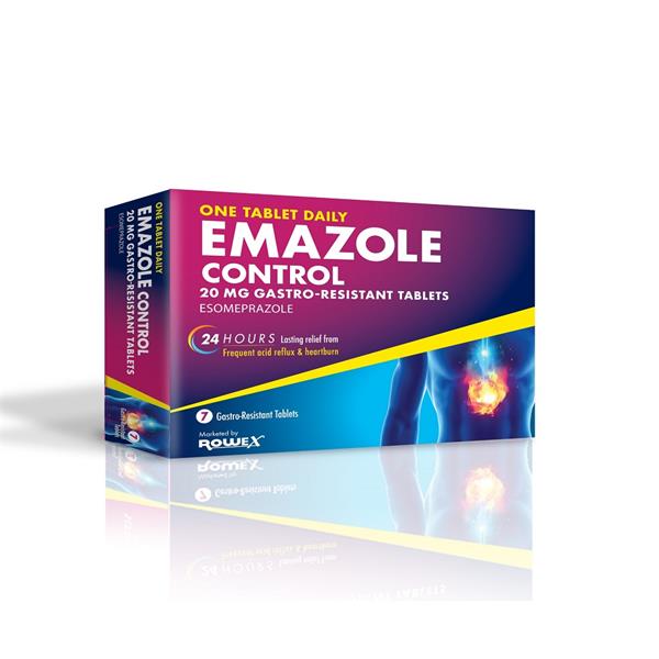 Emazole Control Gr Tablets 20mg For Acid Reflux And Heartburn