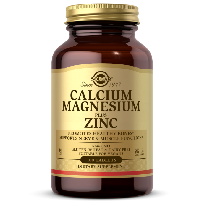 Solgar Calcium & Magnesium Plus Zinc Tablets - 250's