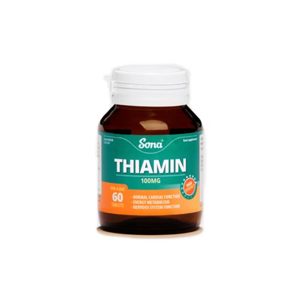 Sona 100mg Thiamin B1 - 60 Tablets