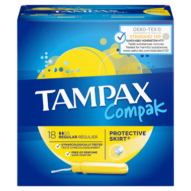 Tampax Compak Regular Tampons - 18 pk
