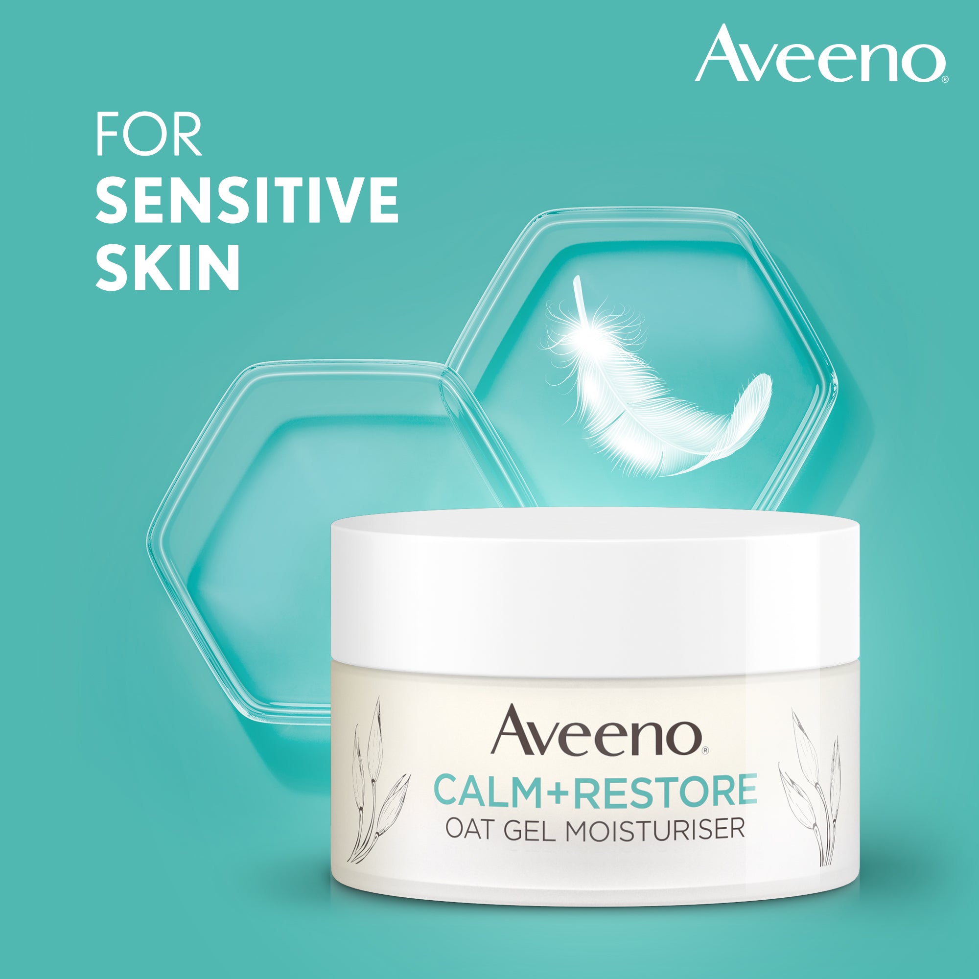 Aveeno Calm & Restore Oat Gel Moisturiser For Sensitive Skin