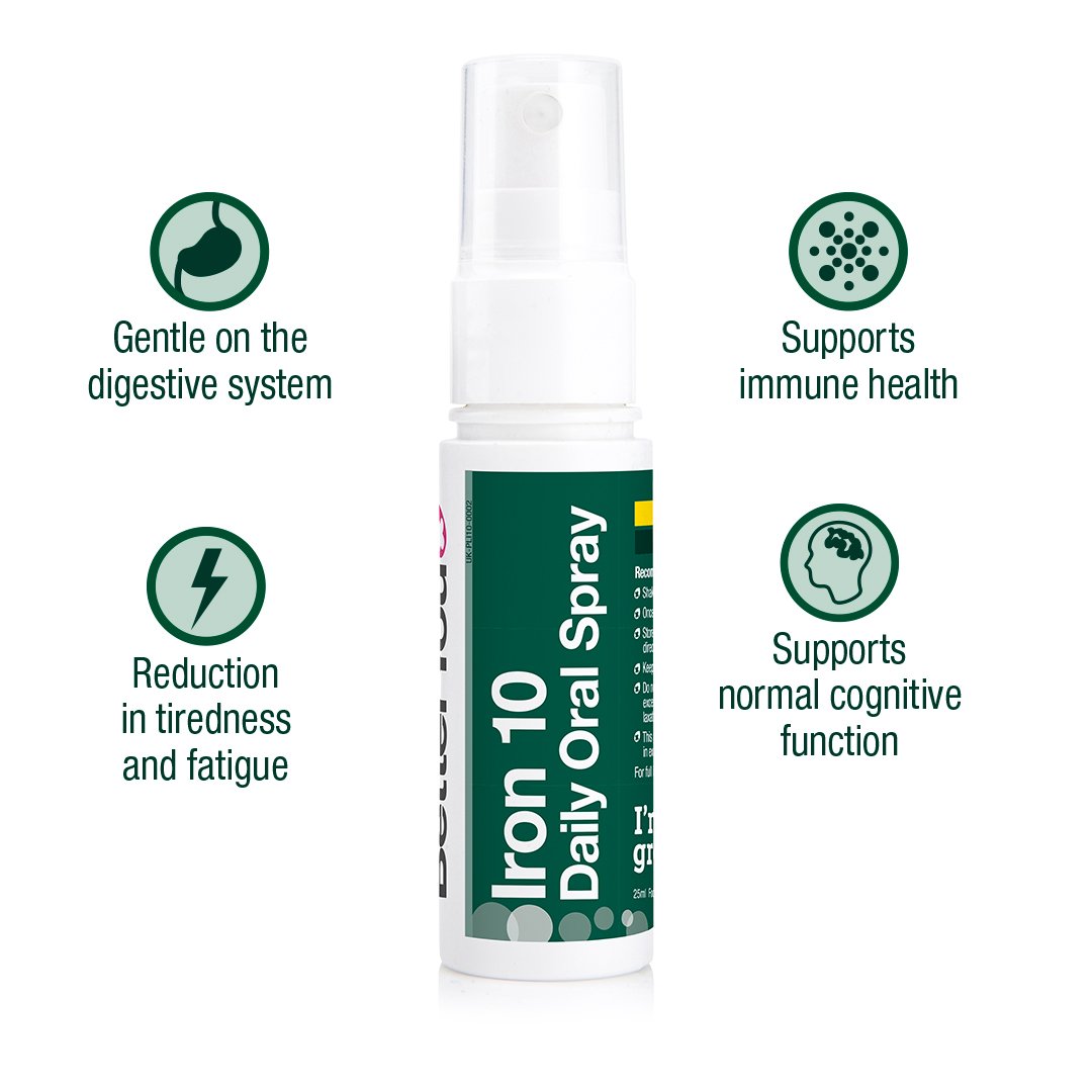 better you 10mg iron daily oral spray 25ml benefits