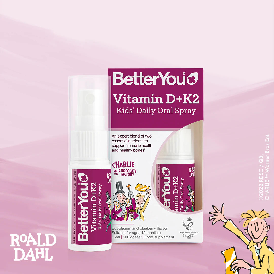 Better You Roald Dahl Vitamin D & K2 Kids Daily Oral Spray