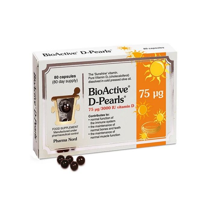 Bioactive D-Pearls Capsules 75ug/3000iu