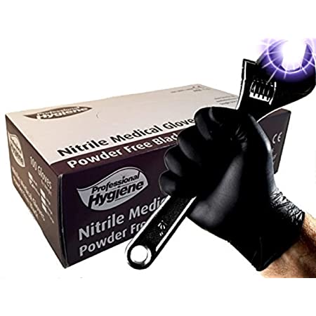 Gloves Latex Black Nitrile Powder Free - Small
