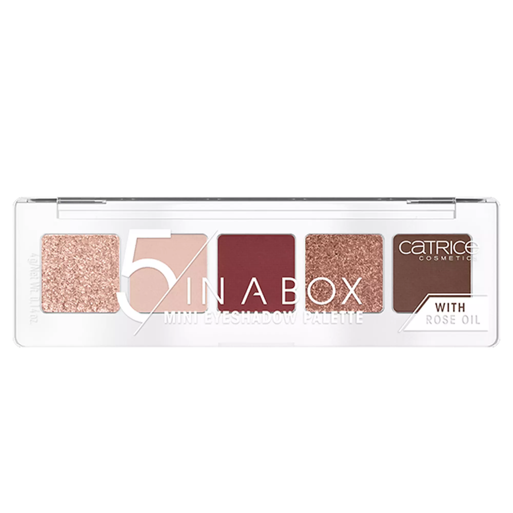 Catrice 5 In A Box Mini Eyeshadow Palette 060 Vivid Burgundy Look