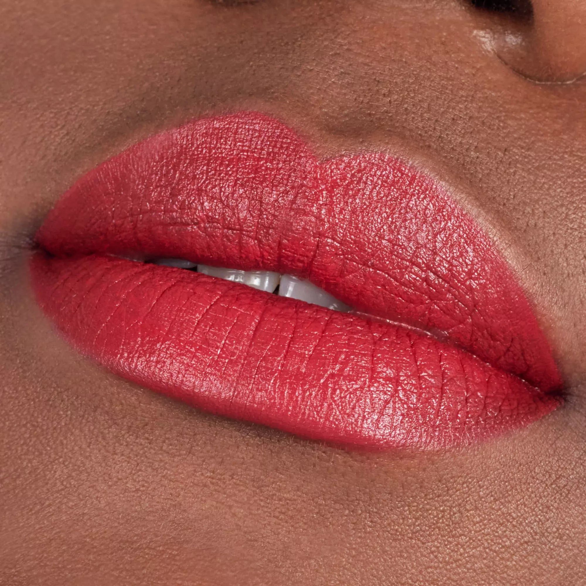 Catrice Scandalous Matte Red Lipstick 100 Muse Of Inspiration On Dark Skin