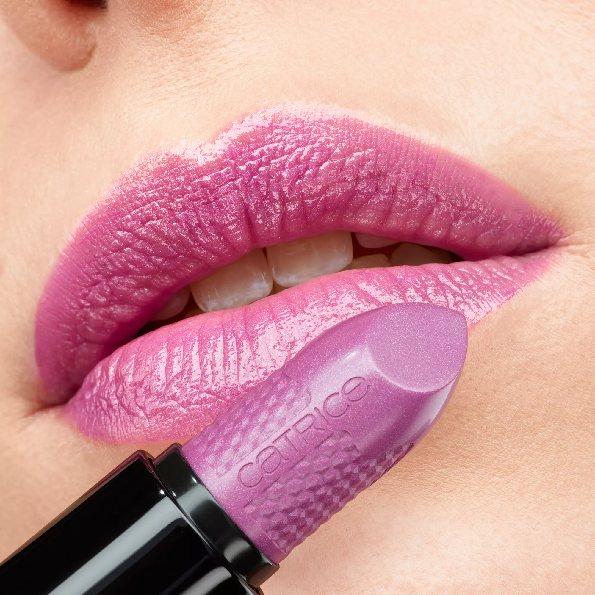 Catrice shine bomb lipstick in colour 070 mystic lavender