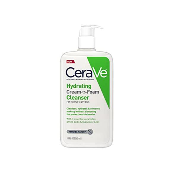 CeraVe Hydrating Cream To Foam Cleanser For Normal To Dry Skin 