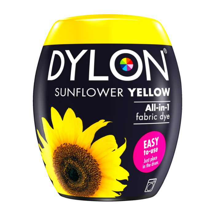 Dylon All In One Sunflower Yellow Machine Wash Fabric Dye