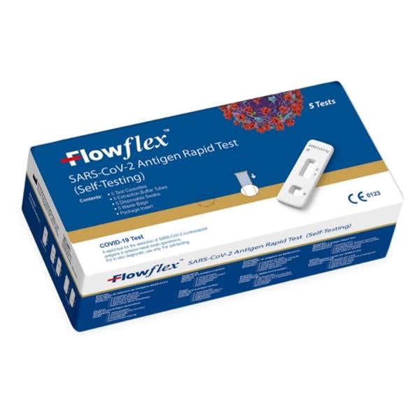 Flowflex Antigen Rapid Home Self Test Kit 5 Pack