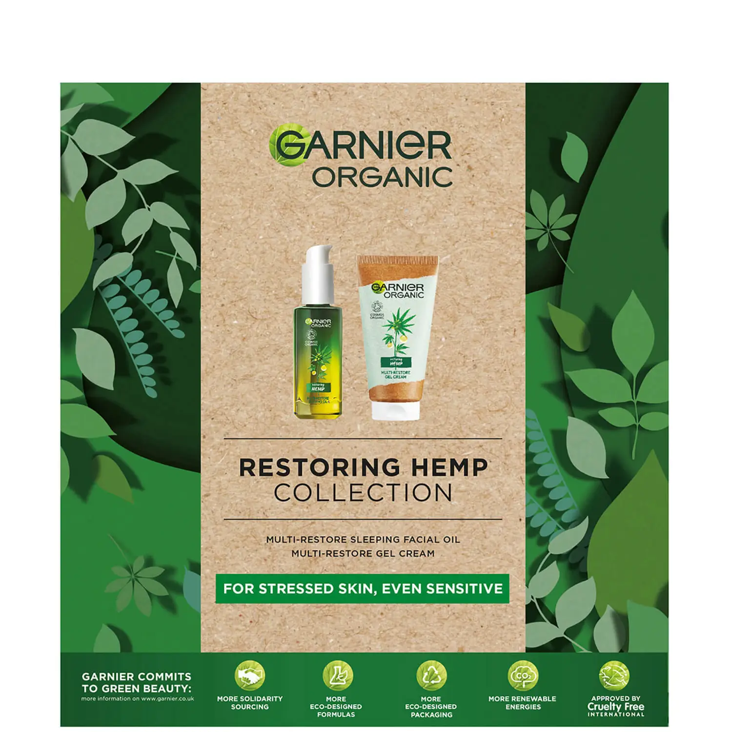 Garnier Organic Restoring Hemp Skincare Collection Gift Set