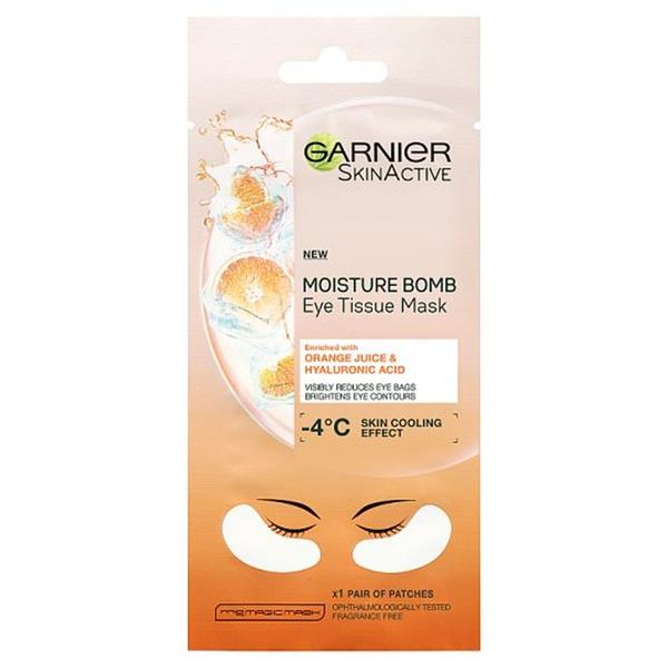 Garnier Skin Active Moisture Bomb Orange Eye Mask