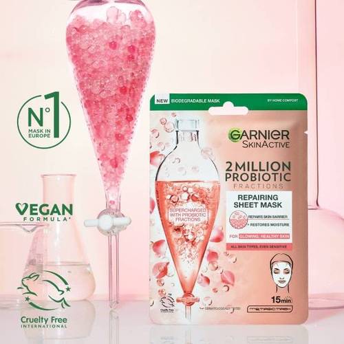 Garnier SkinActive 2 Million Probiotic Repairing Sheet Mask