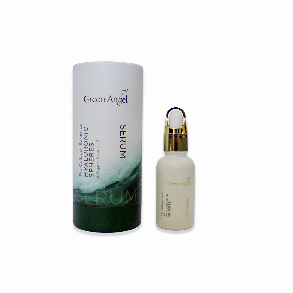 green angel pro collagen skincare serum with hyaluronic spheres