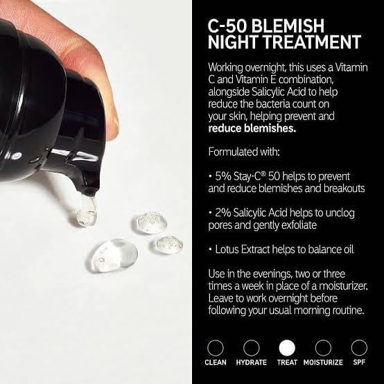 The Inkey List C-50 Blemish Night Treatment