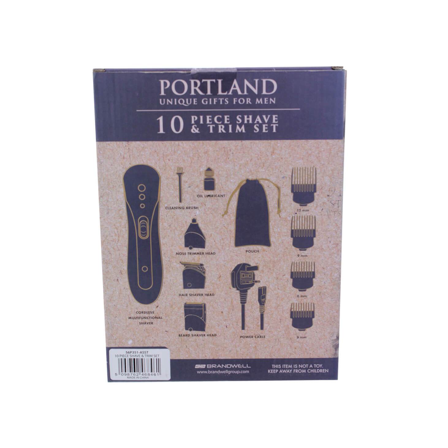Portland 10 Piece Shave & Trim Gift Set