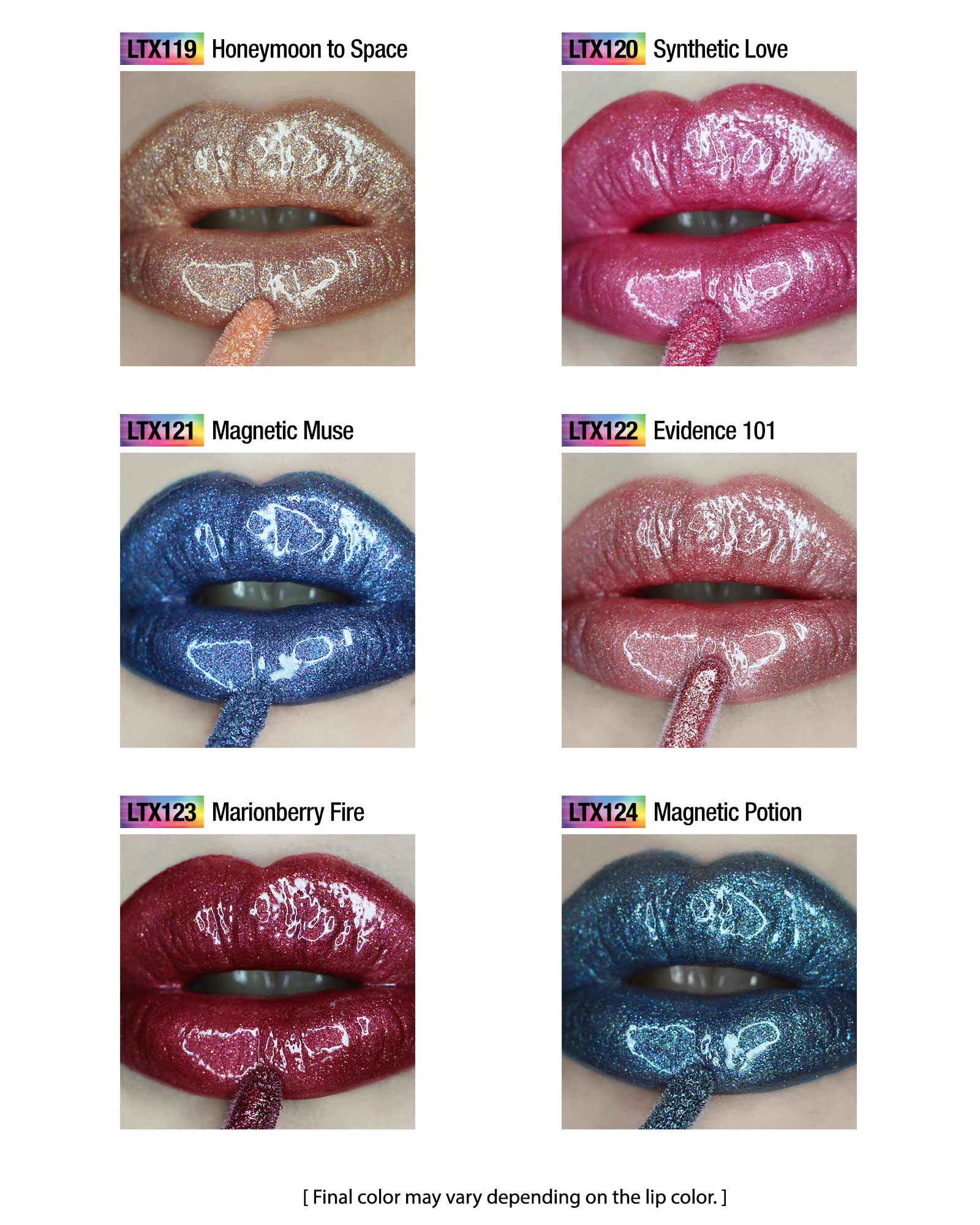 JCat Liptonix Extreme Shimmer Lip Gloss Topper - Marionberry Fire