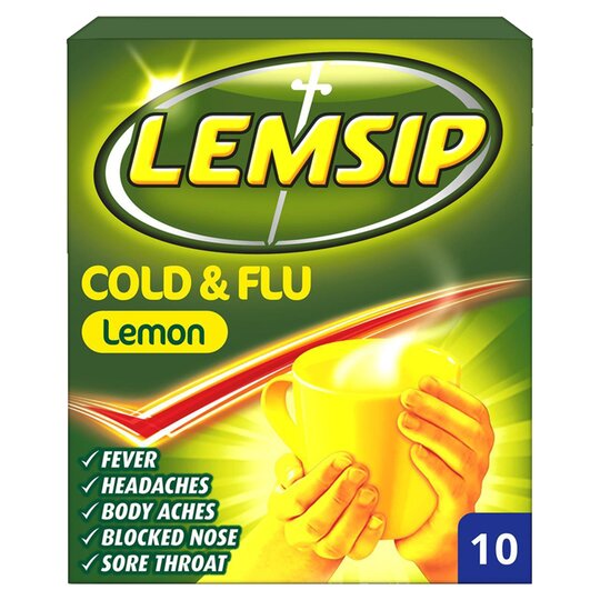 Lemsip Cold  Flu Lemon Sachet