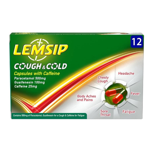 Lemsip Cough & Cold Capsules With Caffeine