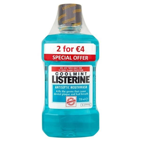 Listerine Cool Mint Mouthwash 2 For 4.00 - Special Offer