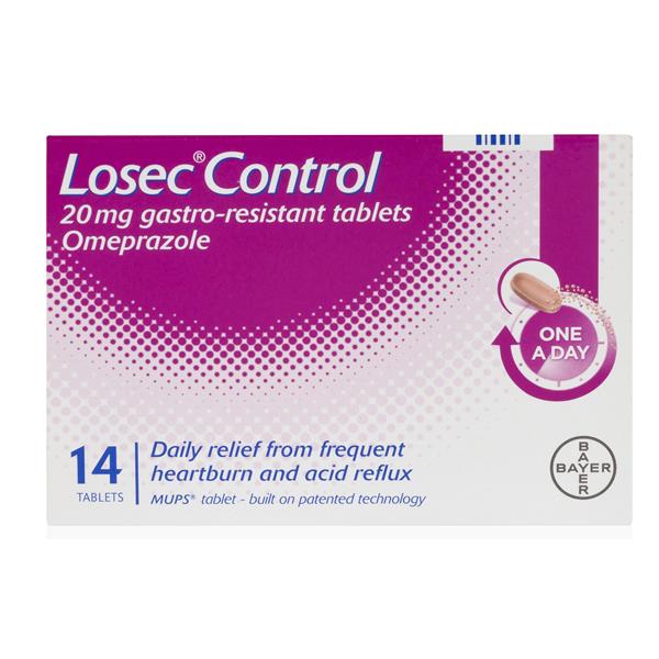 Losec Control Heartburn 20mg Tablets- 14pk