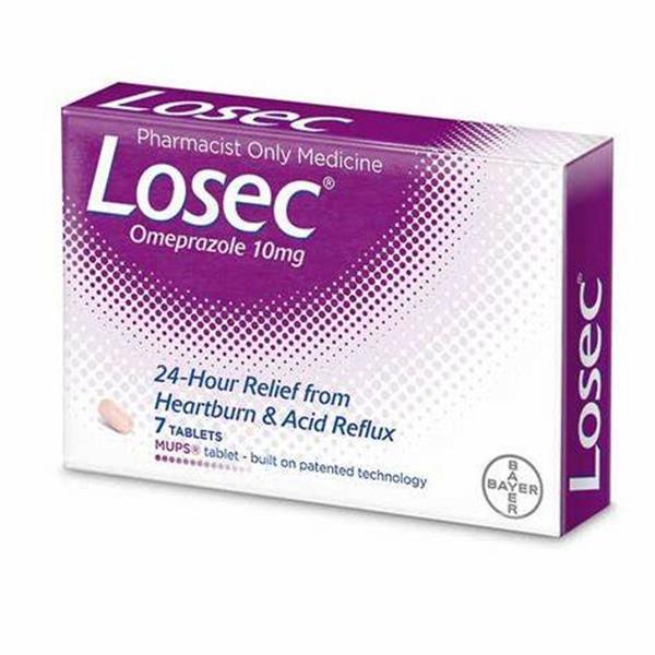 Losec Control Heart Burn 20mg Tablets - 7pk