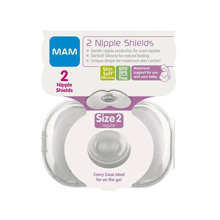 Mam Nipple Shields - Size 2 - Twin Pack