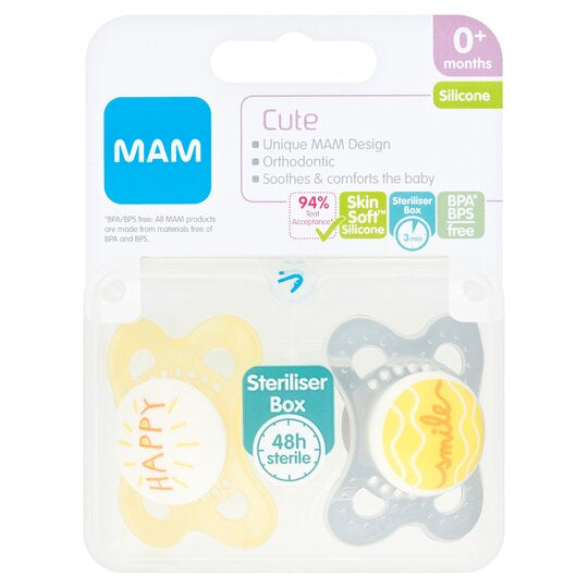 Mam Original Soother Twin Pack - 0+ Months 
