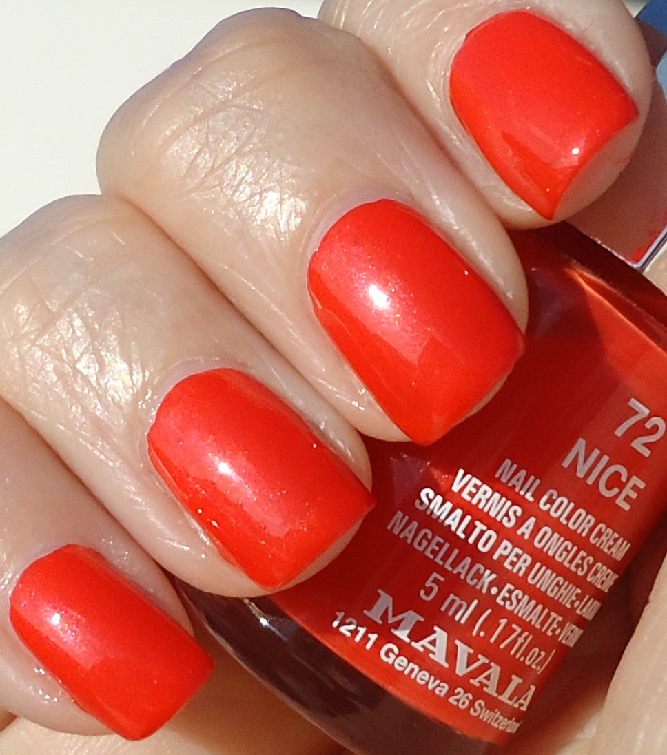 Mavala Nail Polish - No 72 Nice  Orange