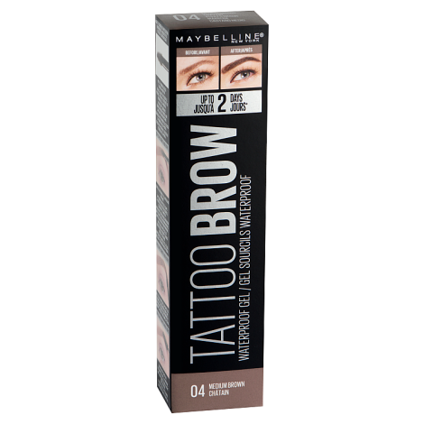 Maybelline Tattoo Brow Waterproof Gel 04 Medium Brown