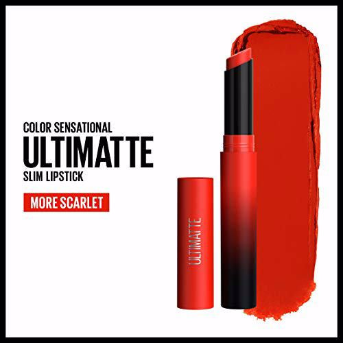 Maybelline The Ultimatte Slim Lipstick 299 More Scarlet