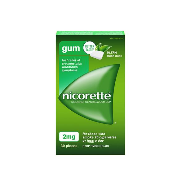 Nicorette Nicotine 2mg Classic Gum - 30 Pieces