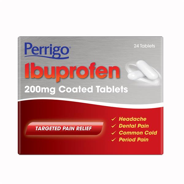 Perrigo Ibuprofen Tablets - 200mg