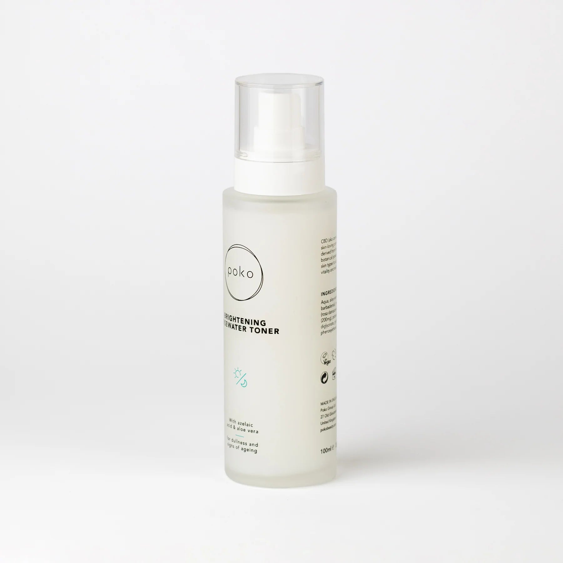 Poko CBD Brightening Rosewater Toner