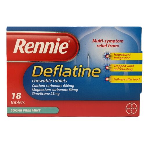 Rennie Deflatine Indigestion Relief Tablets - 18pk
