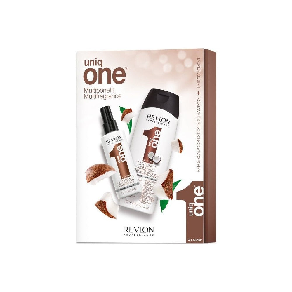 Revlon Uniq One Professional Conditioning Shampoo & Treatment Set - Coconut