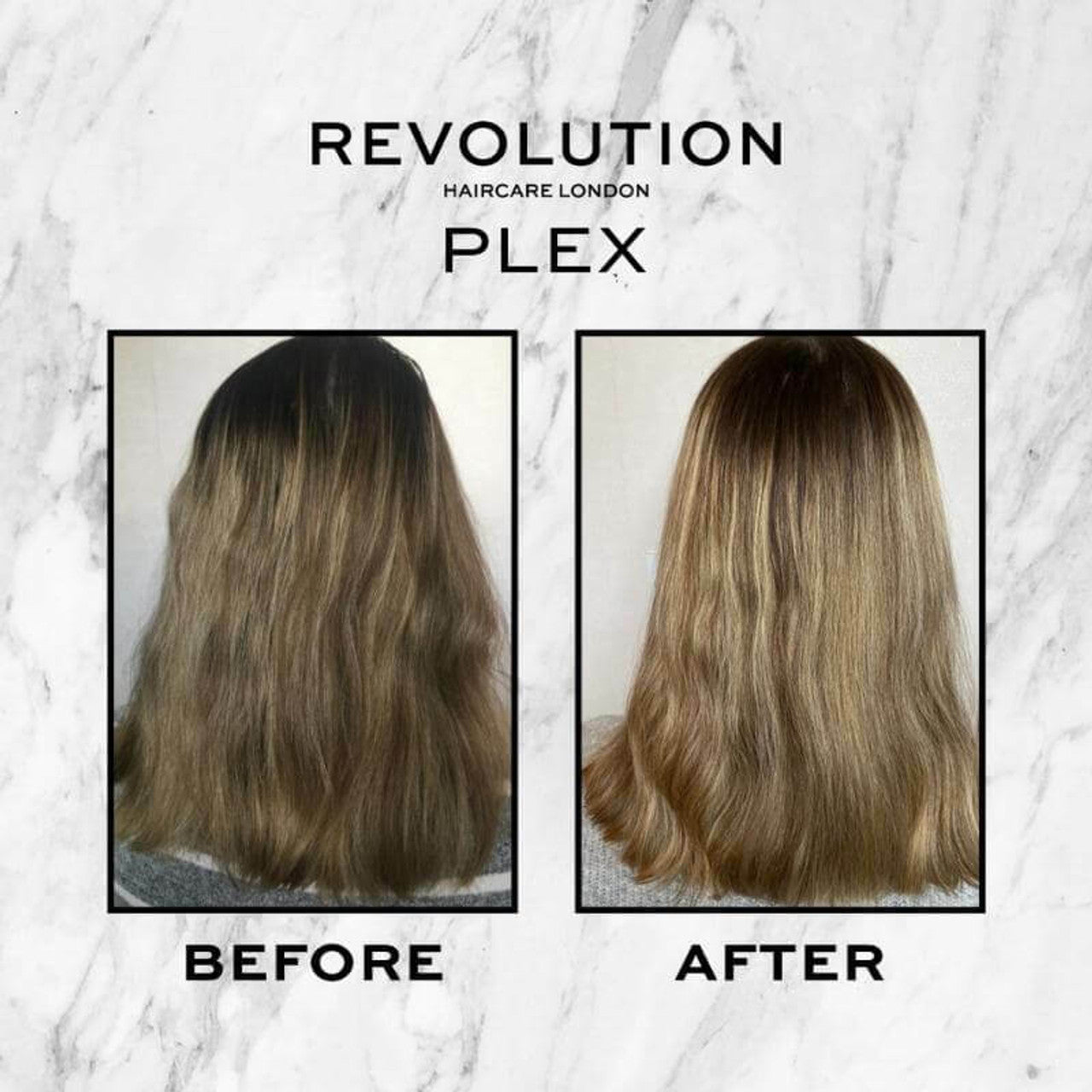 Revolution Bond Plex Restore Gift Set Before & After Brown