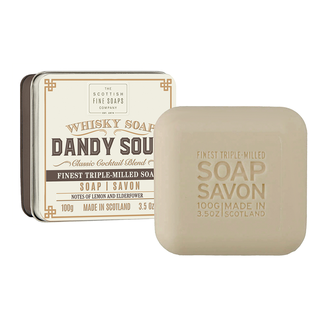 Scottish Fine Soap Company Dandy Sour Whiskey Soap Tin