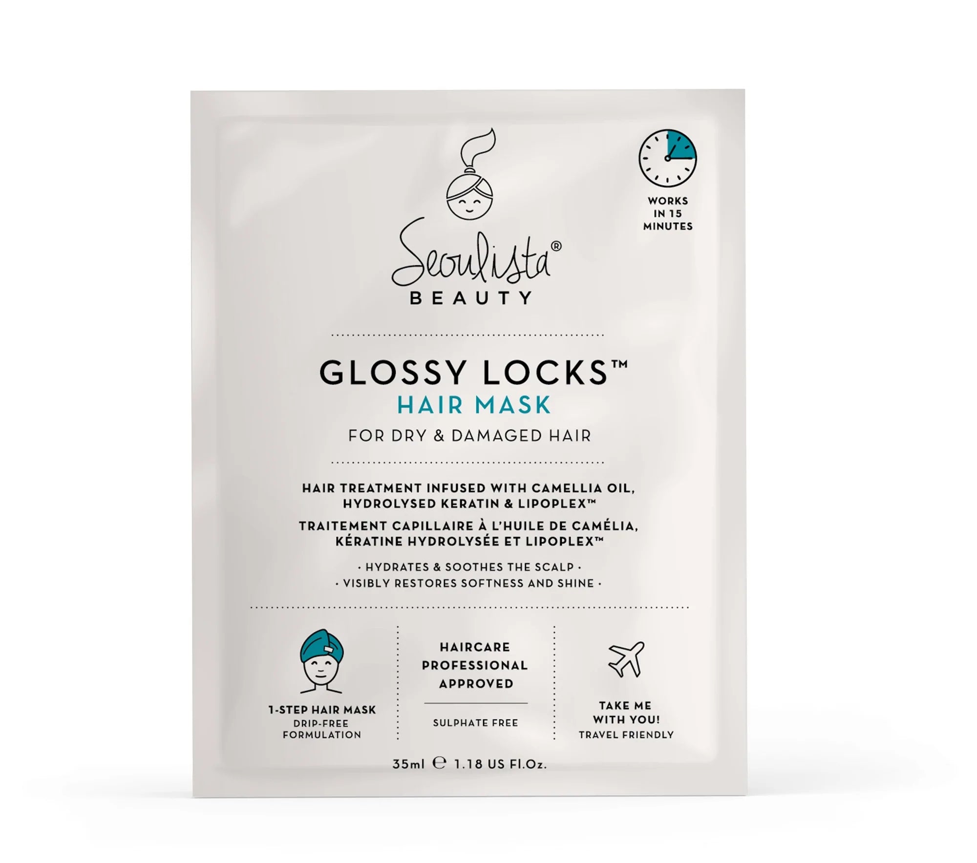 Seoulista Beauty Glossy Locks Hair Mask For Dry And Damaged Hair