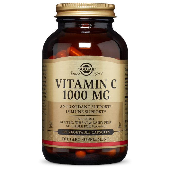 Solgar 1000 mg Vitamin C 100 Vegetable Capsules