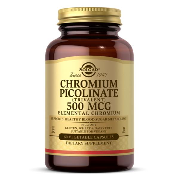 Solgar 500ug Chromium Picolinate - 60 Tablets