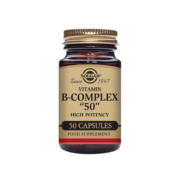 Solgar Vitamin B-Complex "50" High Potency Capsules - 50 tbs