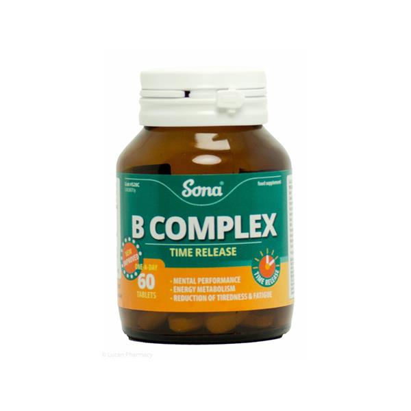 Sona B Complex Time Release Tablets - 60s